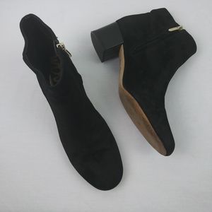 Sam Edelman(Edith)Black Suede Leather Ankle Boots
